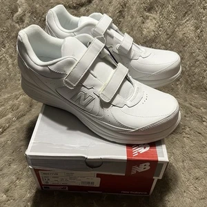NEW New Balance 577 Hook & Loop White Walking Sneaker Shoes MW577VW Mens 13D - Picture 1 of 20