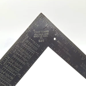 Craftsman BL 520 Falegname Acciaio 24" x 16" Trave Telaio Quadrato... Made in USA - Foto 1 di 14