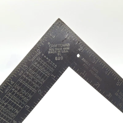 Craftsman BL 520 Acero Carpintero 24" x 16" Viga Marco Cuadrado... Hecho en EE. UU. Foto 1 de 4
