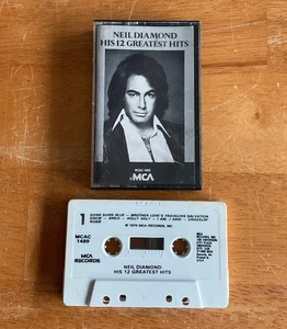 Neil Diamond His 12 Greatest Hits Cassette Tape - Imagen 1 de 2