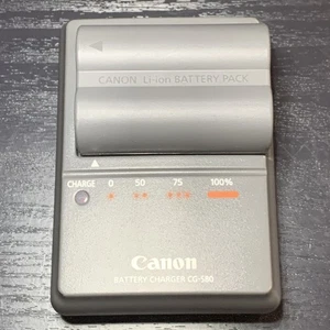 Chargeur de batterie pour appareil photo Canon CG-580 et batterie - Photo 1/5