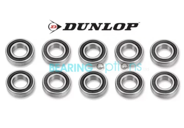 6203RS PREMIUM DUNLOP BEARING IN BOX 17mm I/D x 40mm O/D x 12mm W 6203RS