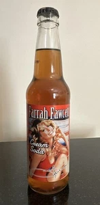 1970s-80s Farrah Fawcett Collectible Mint UNopened 12oz Bottle Cream Soda Pop - Picture 1 of 5
