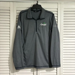 The North Face CARGILL employee Sweatshirt mens Sz M quarter zip pullover Gray - Picture 1 of 9