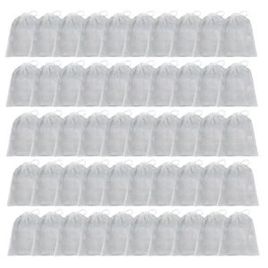 50x Portable Shoes Bag Travel Sport Storage Pouch Drawstring Dust Bags Organizer - Picture 1 of 12
