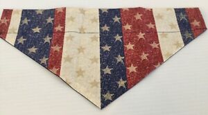 Red White Blue Patriotic Large Over the Collar Dog Bandana Pet Fashion Accessory