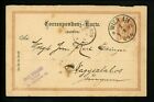 Postal History Austria H&G #83 Reply Postal Card 1893 Wein Nagyszlabos Ukraine