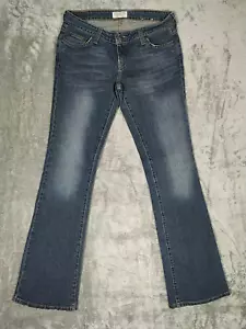 American Eagle Jeans Damen 4 Long Premium Blau Dark Wash Denim Flare Vintage - Bild 1 von 14