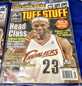 LeBron James - Tuff Stuff Magazin - Mai 2007 - mit exklusivem UD Promo Karten Set - versiegelt - Bild 1 von 1
