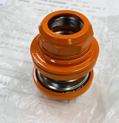 OLD SCHOOL BMX TIOGA BEARTRAP 2 HEADSET ORANGE 1" threaded NEW tange gt - Image 1 of 2