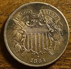 VERY NICE COLORFUL 1864 LM 2 CENT PIECE XF/AU   FREE US SHIP
