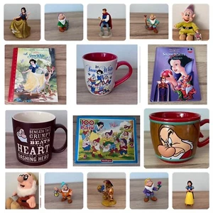 DISNEY SNOW WHITE & SEVEN DWARFS * Multi Listing * Toy Figures Books Mugs etc - Picture 1 of 78