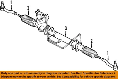 Used Rack and Pinion Assembly fits: 2002 Suzuki Vitara Power Rack and Pinion Gra Foto 1 de 2