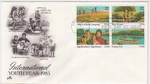 TurtlesTradingPost- Youth Organizations 1985 #2160-63 FDC Artcraft Cachet - Picture 1 of 1