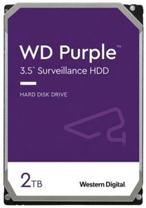 WD Purple Surveillance 3.5" Internal Hard Drive SATA 6Gb/s, 64MB 2TB - WD23PURZ - Afbeelding 1 van 2
