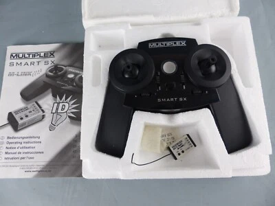 Emetteur RC MULTIPLEX SMART SX 6 M-LINK + récepteur RX-5 light 55808 , testé OK - Photo 1/2