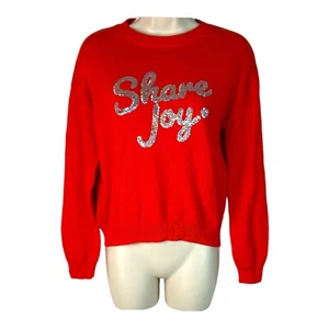 Melrose and Market - Girls Share Joy Sequin Sweater - Orange - Large (10/12) - Picture 1 of 7