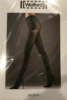 КОЛГОТКИ КОЛГОТКИ WOLFORD AILEEN НЕЙЛОНОВЫЙ ЦВЕТ: Raven РАЗМЕР: маленький 14485 - 08 - Изображение 1 из 2