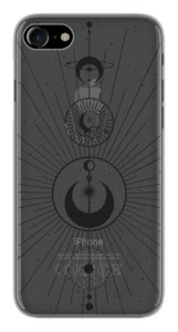 Coque en silicone imprimée compatible Apple iPhone SE 2020 iPhone SE 2022 Cercle - Photo 1 sur 3