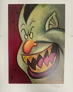 Frank Forte Signed 8.5x11 Inch Print Cartoony Vampire Asylum Press - Picture 1 of 1