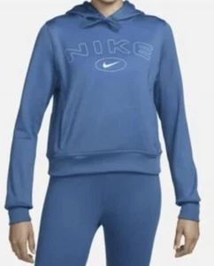 Nike Women's Therma-FIT One Pullover Graphic Hoodie SMALL-FB5222-457 New - Picture 1 of 11