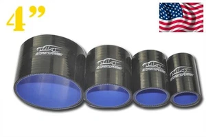 4PLY Silicone Straight Coupler Hose Coupling Inside Diameter 102mm 4" Black - Picture 1 of 5