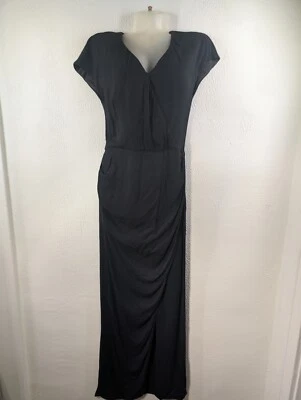 VESTIDO MAXI MUJER ELISABETTA FRANCHI TALLA 44 NEGRO CREMALLERA Foto 1 de 4