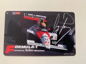 Ayrton Senna Japanese Telephone Card AS-J-88 McLaren Honda MP4/5 B 1990 MINT   - Bild 1 von 2