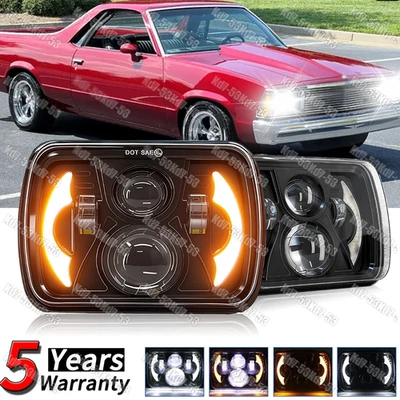 Faros LED DRL Hi-Lo Beam 1978-1981 para Chevy El Camino 2 piezas 5x7" 7x6"" H6054 Foto 1 de 4
