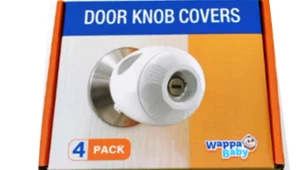 Wappa Baby Child Safety Door Knob Cover (4 Pack) Hard-to-Remove Dual-Lock Door H - Picture 1 of 13