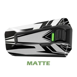 For Cardo Packtalk Neo Edge Pro Wrap Stickers Matte Decal Black Wings - Picture 1 of 4
