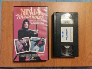 Ninja Thunderbolt Clamshell VHS 1985 Richard Harrison Godfrey Ho RARE - Imagen 1 de 8