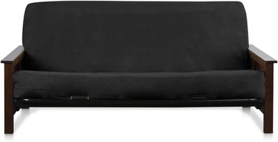 Full Size 54X75X8Inch 3 Side Zipper Classic Soft Micro Suede Futon Cover Slipcov - Image 1 of 4