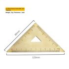 Straight And Smooth Brass Ruler With Metric English Conversion For Study
