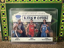 2019 Panini Crown Royale The King's Court Blue /75 Ben Simmons Joel Embiid #19