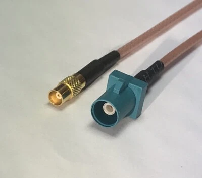 Fakra Z Male to MCX Female Pick Your Length Extender RG316 Coaxial Cable USA - Image 1 of 3