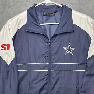 Chaqueta De Colección Dallas Cowboys Hombres Grande Cortavientos Dunbrooke Deportes Ilustrados NFL - Imagen 1 de 10