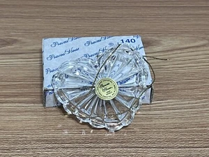 Vintage Princess House Lead Crystal Glass 3" Heart Christmas Ornament Czech #140 - Picture 1 of 6