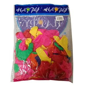 2 PACKS (200 balloons) x 10" HAPPY BIRTHDAY HEART SHAPED PARTY BALLOONS - Picture 1 of 1