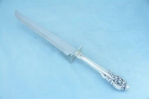 Wallace Grande Baroque Sterling 13-3/4" HH Carving Knife Stainless Blade No Mono - Picture 1 of 7