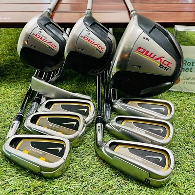 NIKE Fullset SQ DYMO 1w 5w 7w SUmo Irons 56789P 10club S/SR Flex Golf Clubs RH - Image 1 of 4