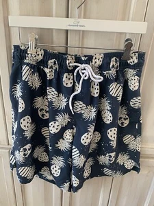 Bañador grande Public Opinion para hombre bolsillos con cordón azul piña azul marino - Imagen 1 de 3