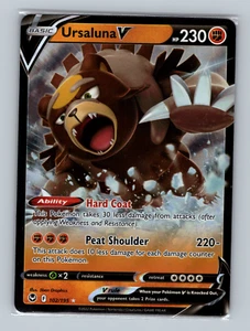 Ursaluna V 102/195 SWSH12 Silver Tempest Ultra Rare Holofoil Pokémon TCG NM - Picture 1 of 3