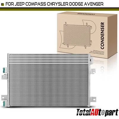 A/C Condenser w/ Receiver Drier w/ Oil Cooler for Chrysler Sebring Dodge Jeep - Image 1 of 4