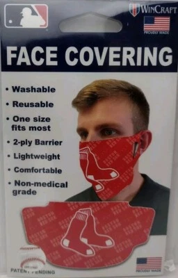 BOSTON RED SOX FACE COVERING BY WINCRAFT OFFICIALLY LICENSED - Image 1 of 4