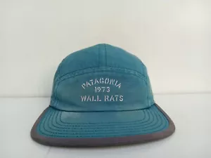 VTG 5 Panel Patagonia 1973 WALL RATS Hat Cap Blue - Picture 1 of 10