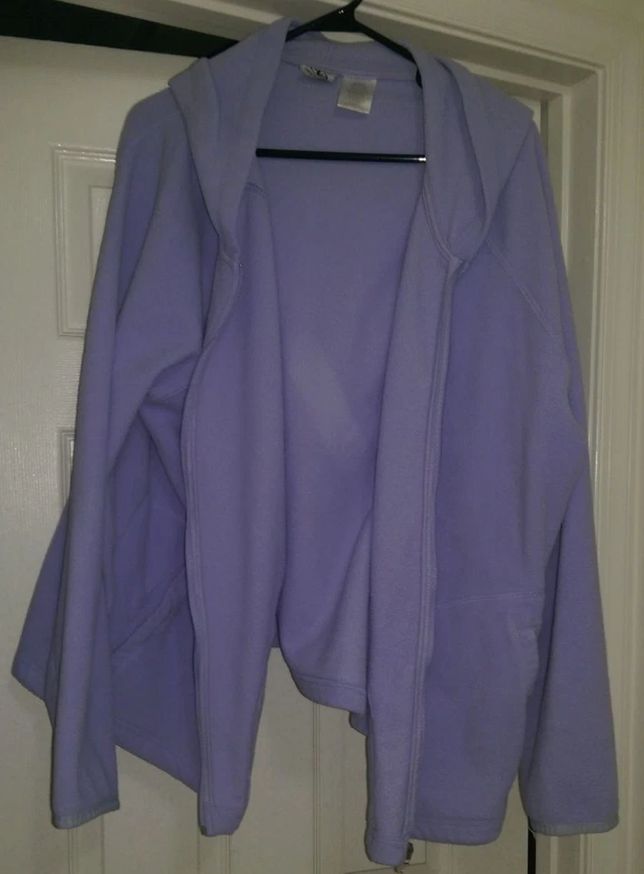 Athletic Works Womens Jacket Coat Size 26W/28W Purple Fleece - Image 1 of 3