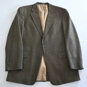 Vtg Austin Reed USA Made 42R Glenn Check Soft Tweed Blazer Jacket Sport Coat - Picture 1 of 24