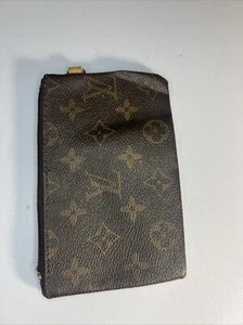 Auténtico estuche monedero Louis Vuitton con monograma Pochette Cles M62650 - Imagen 1 de 12