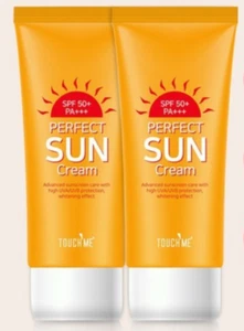 Touch Me Perfect Sun Cream 60ml x 2ea SPF50+ PA+++ K-Beauty - Picture 1 of 10